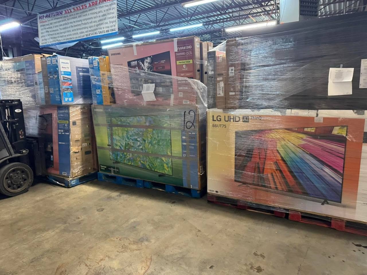 Bulk TV Pallets Wholesale