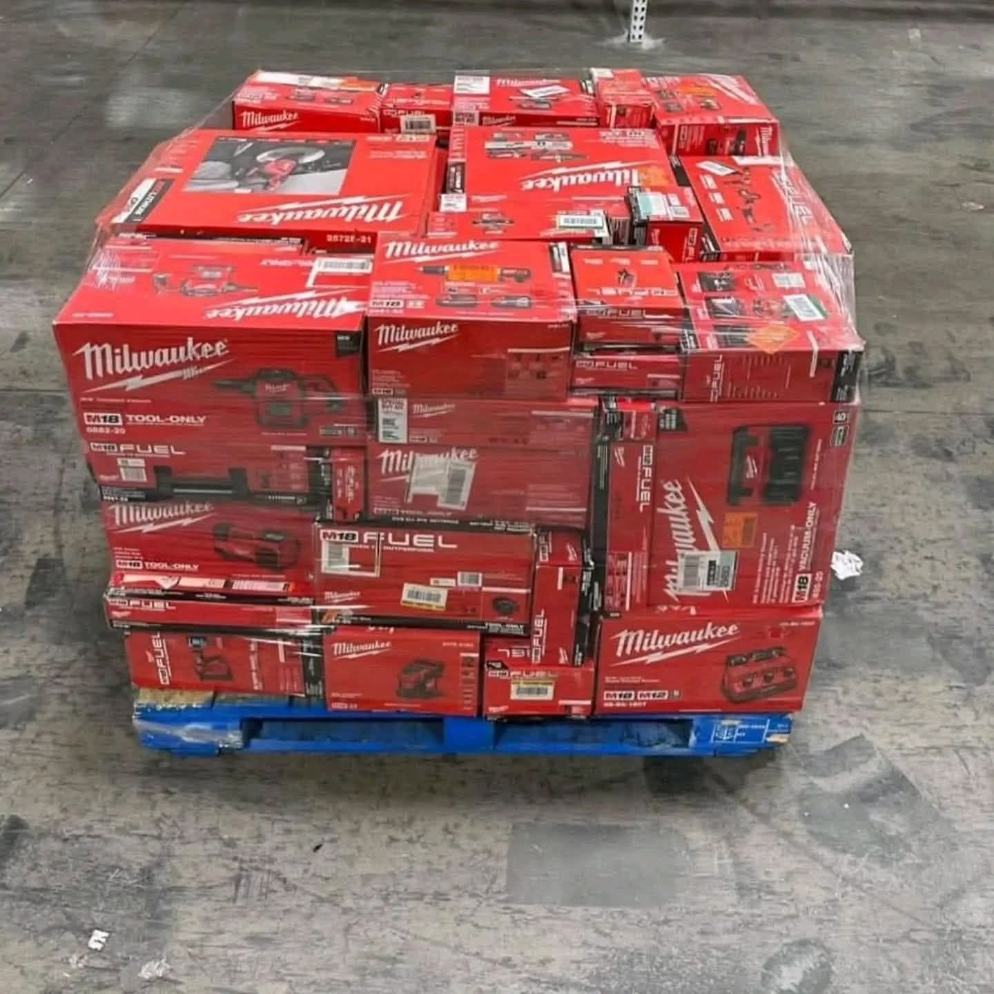 Milwaukee tool liquidation pallets