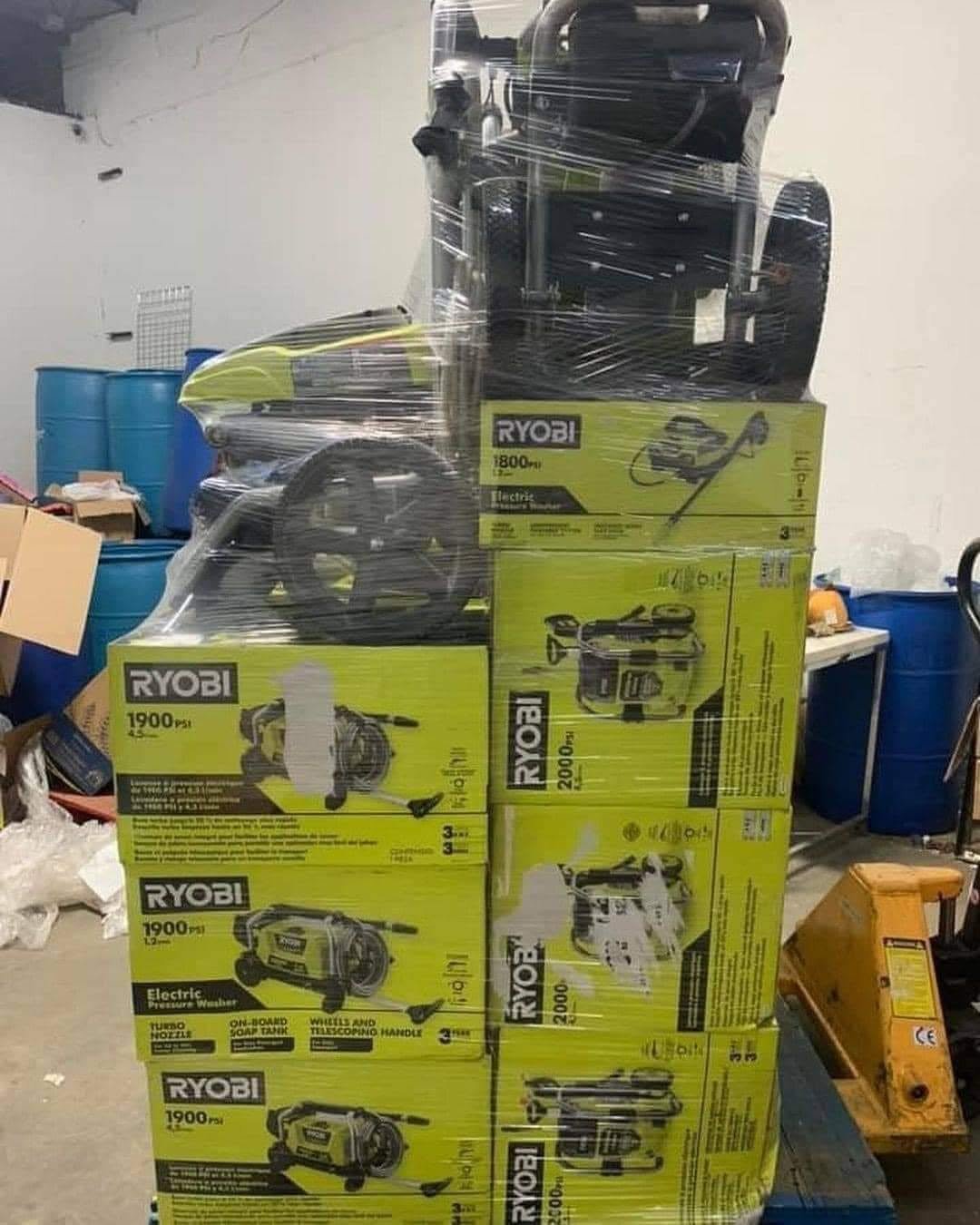 RYOBI pressure washer liquidation pallets - Image 4