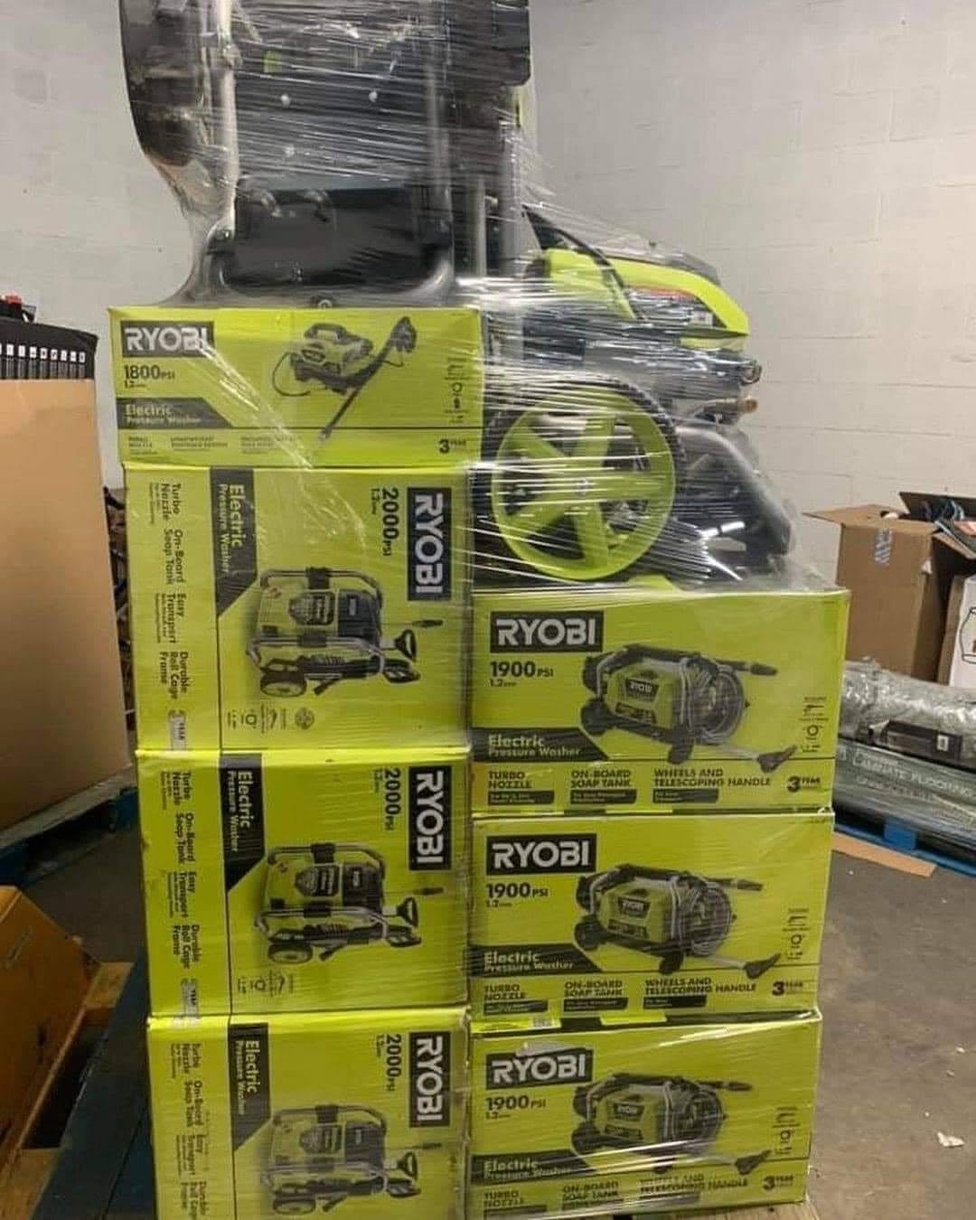 RYOBI pressure washer liquidation pallets - Image 5