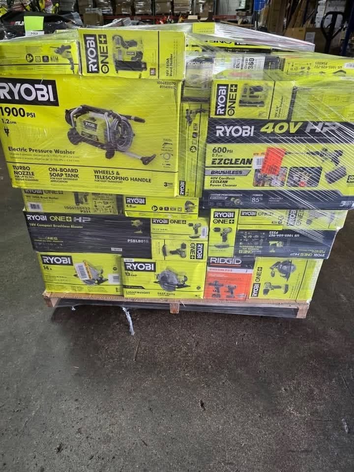 RYOBI pressure washer liquidation pallets - Image 8